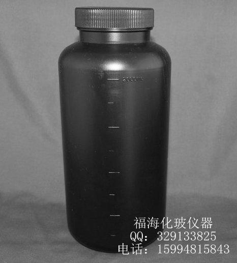 塑料广口瓶 黑色试剂瓶塑料瓶2000ml广口塑料瓶